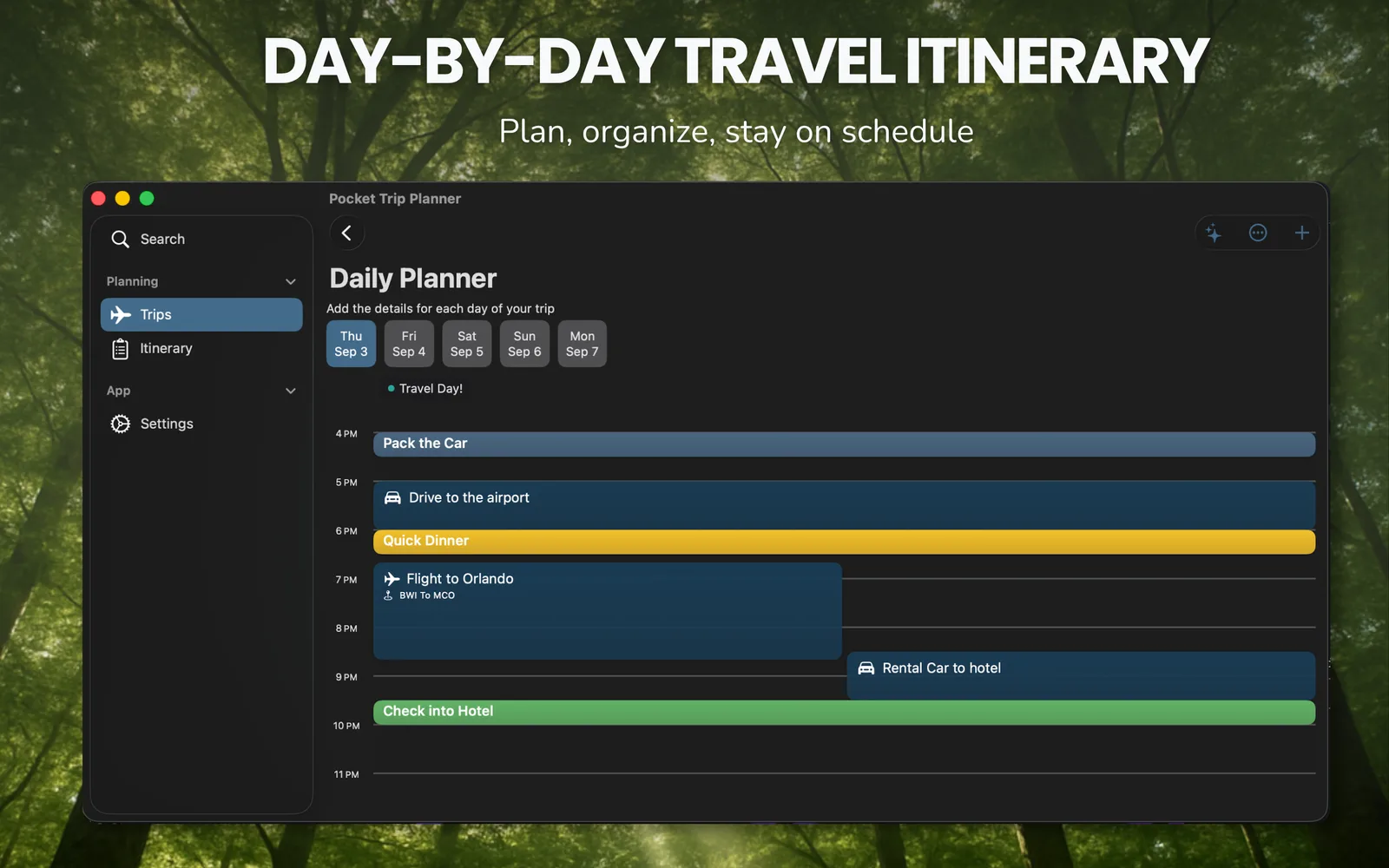 Pocket Trip Planner Mac screenshot 4