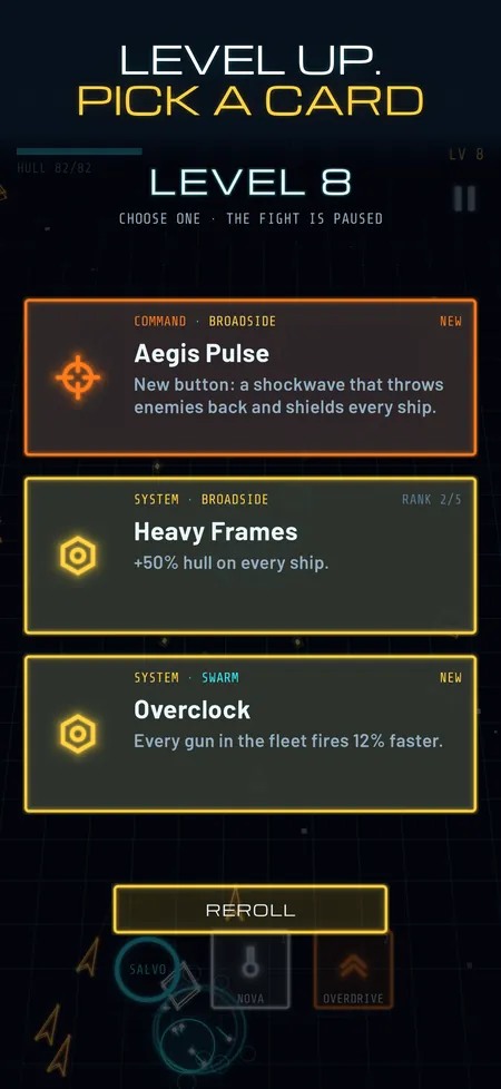 Screenshot for Neon Fleet: Space Survivors