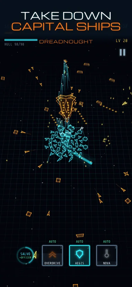 Screenshot for Neon Fleet: Space Survivors