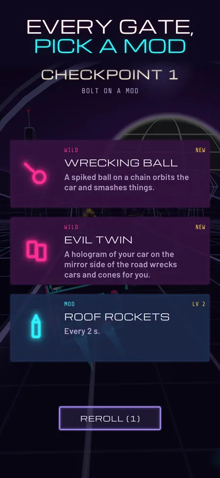 Screenshot for Neon Mayhem: Car Mod Racer