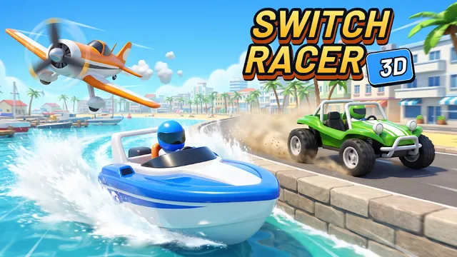 Switch Racer 3D gameplay art